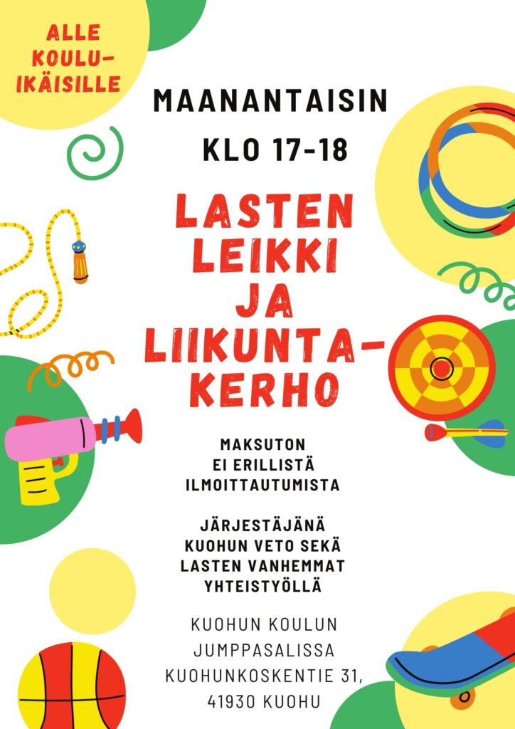 Lasten kerhon mainos